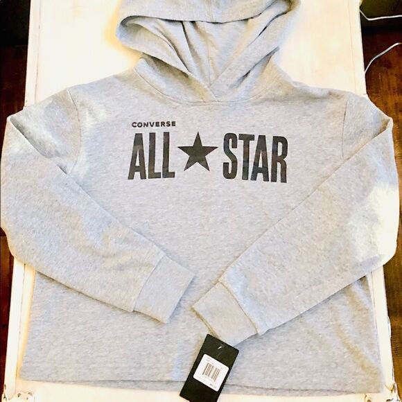 NWT Converse girls hooded sweatshirt size XL - Picture 1 of 11